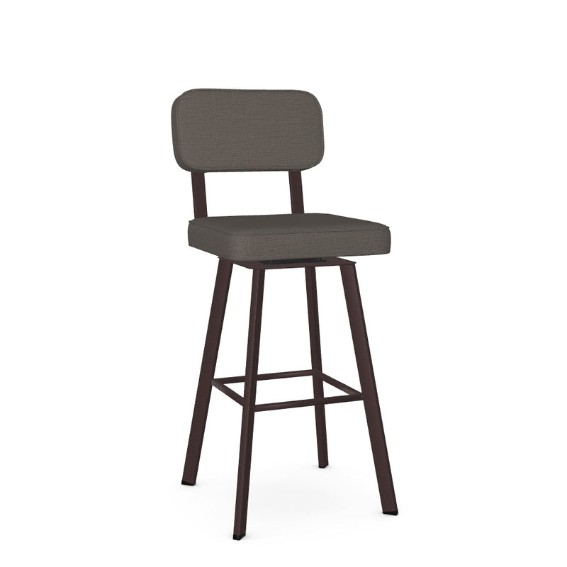 Brixton Swivel Bar Stool -Upholstered