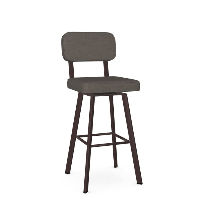 Brixton Swivel Bar Stool -Upholstered