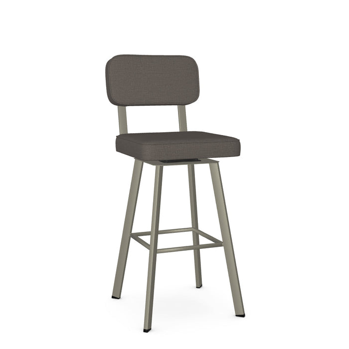 Brixton Swivel Bar Stool -Upholstered