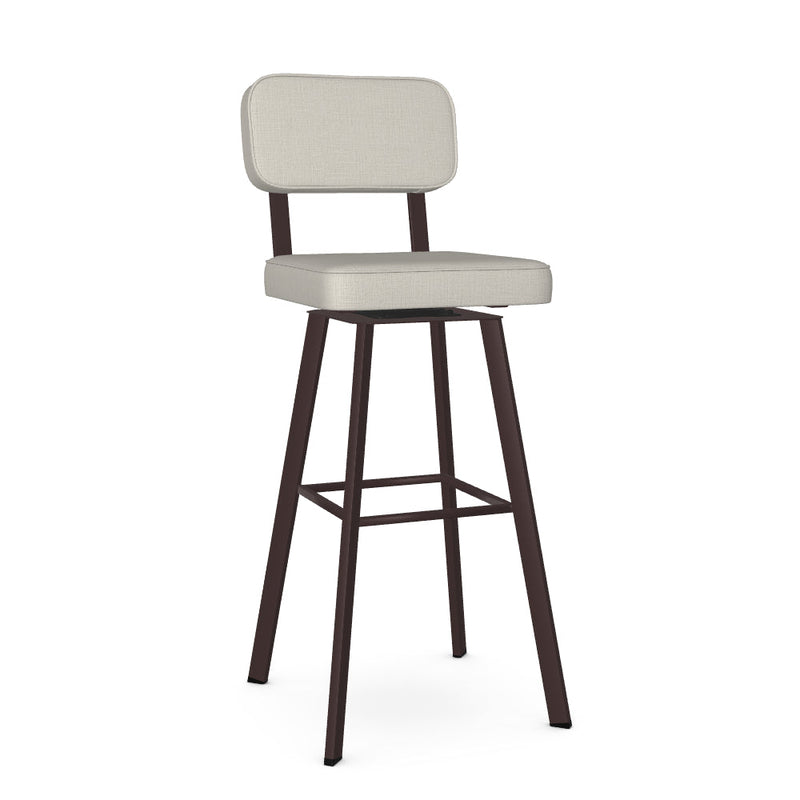 Brixton Swivel Spectator Stool -Upholstered