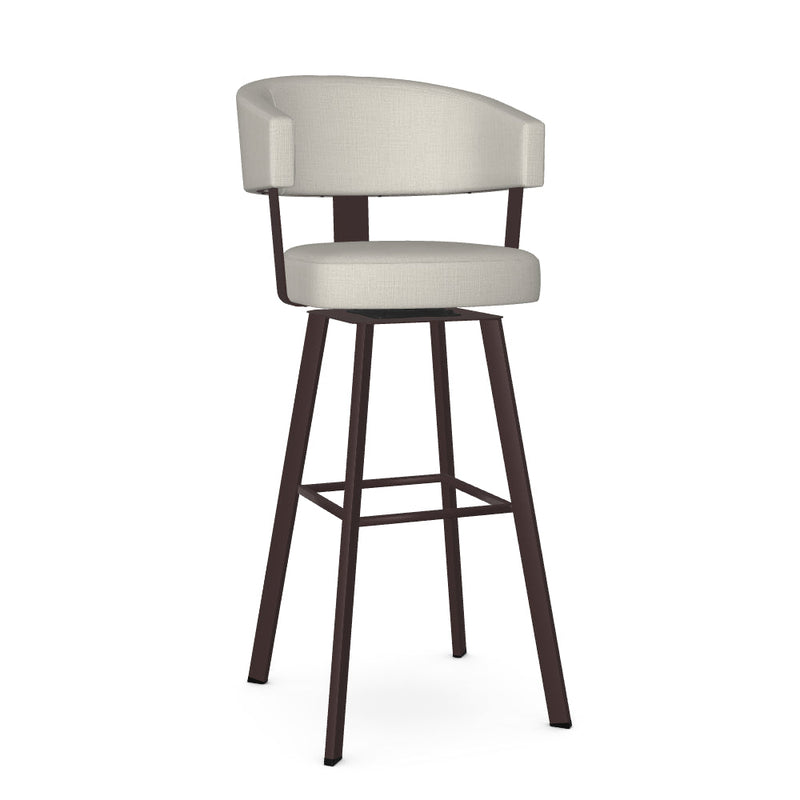 Grissom Swivel Spectator Stool -Upholstered