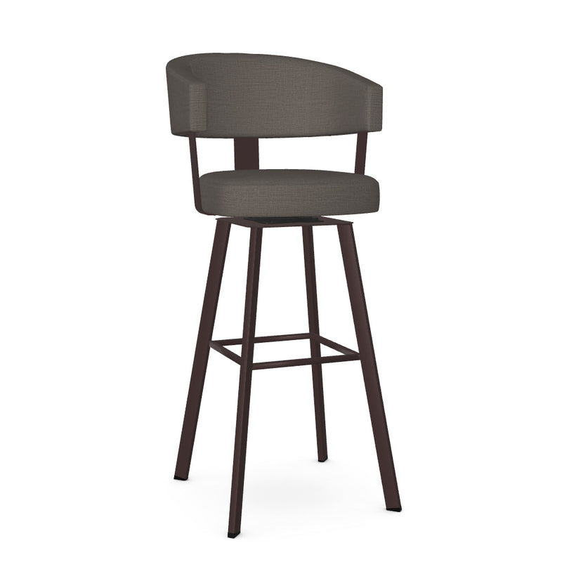 Grissom Swivel Spectator Stool -Upholstered