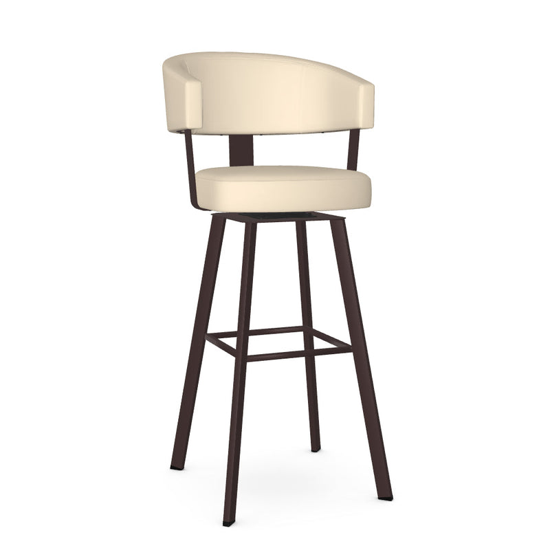 Grissom Swivel Spectator Stool -Upholstered