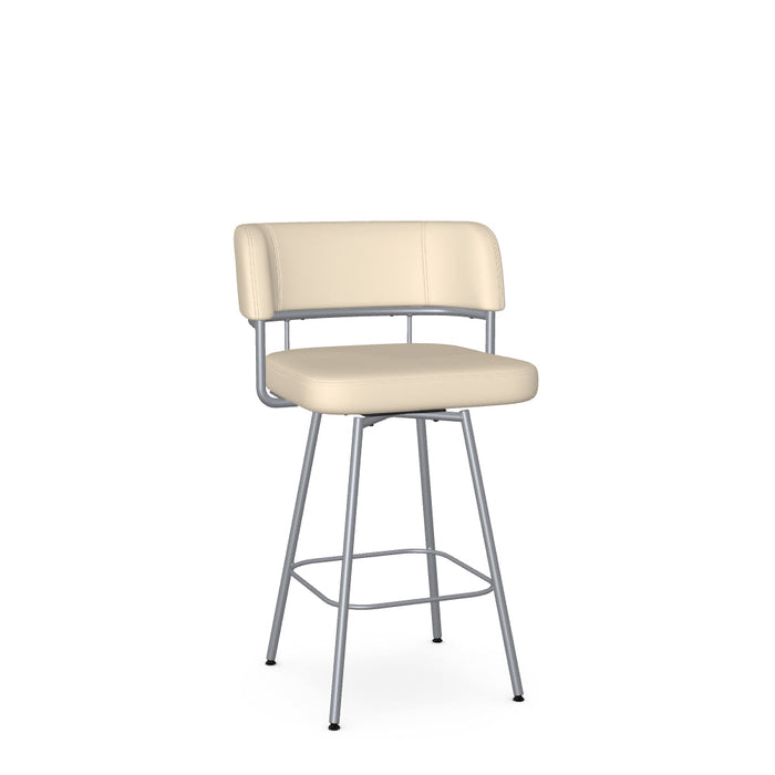 Enya Swivel Counter Stool -Upholstered