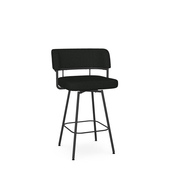 Enya Swivel Counter Stool -Upholstered