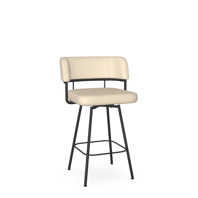 Enya Swivel Counter Stool -Upholstered