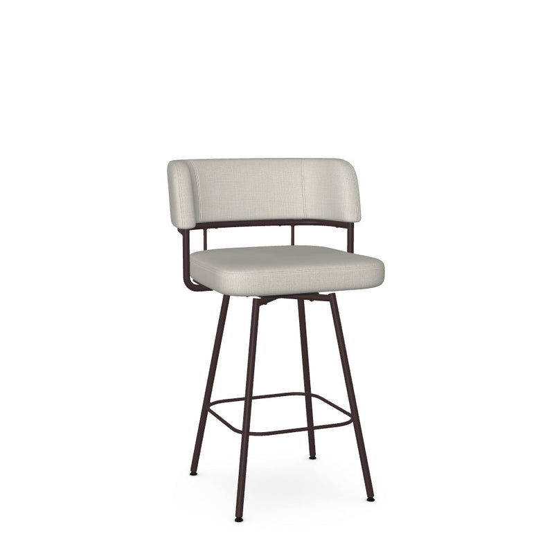 Enya Swivel Counter Stool -Upholstered