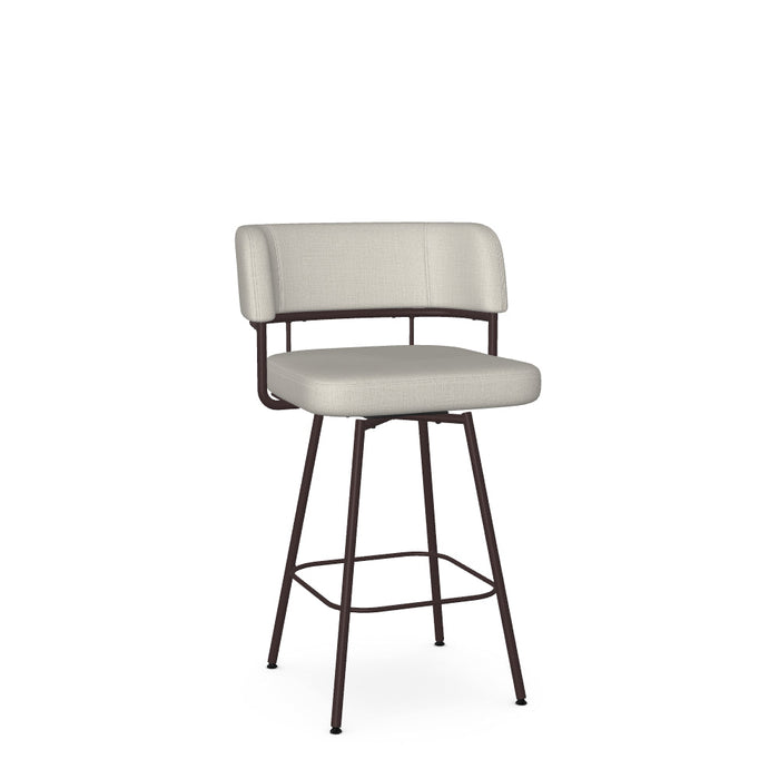 Enya Swivel Counter Stool -Upholstered
