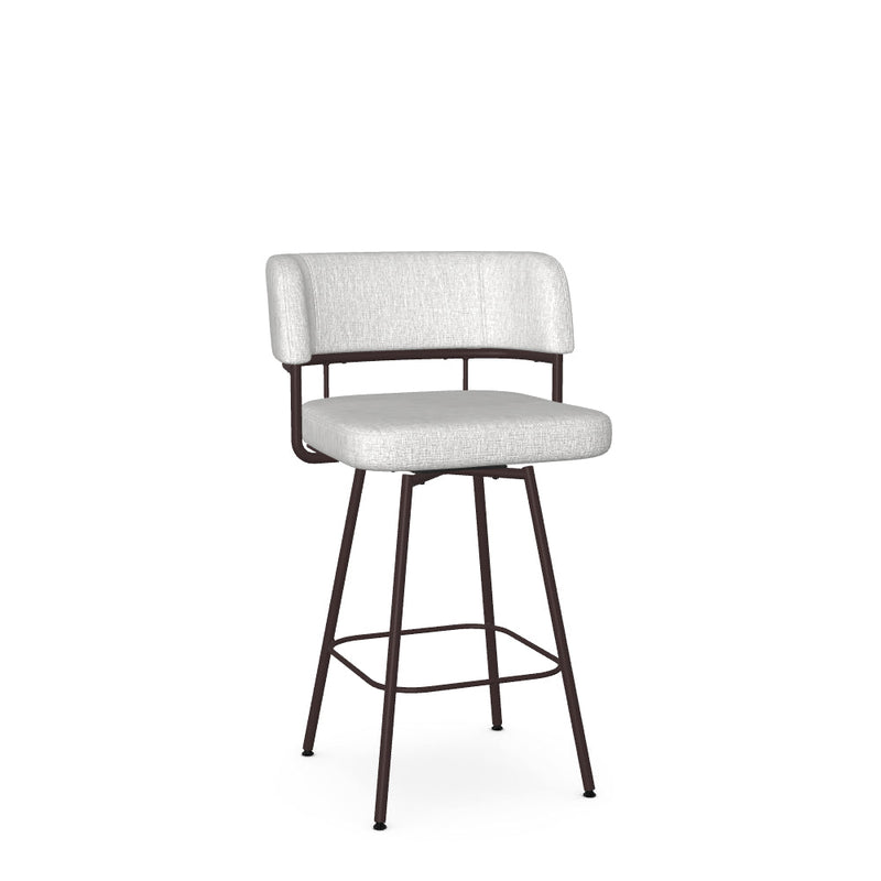 Enya Swivel Counter Stool -Upholstered