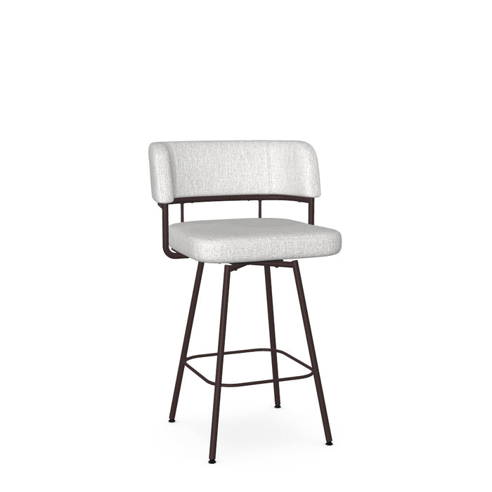 Enya Swivel Counter Stool -Upholstered