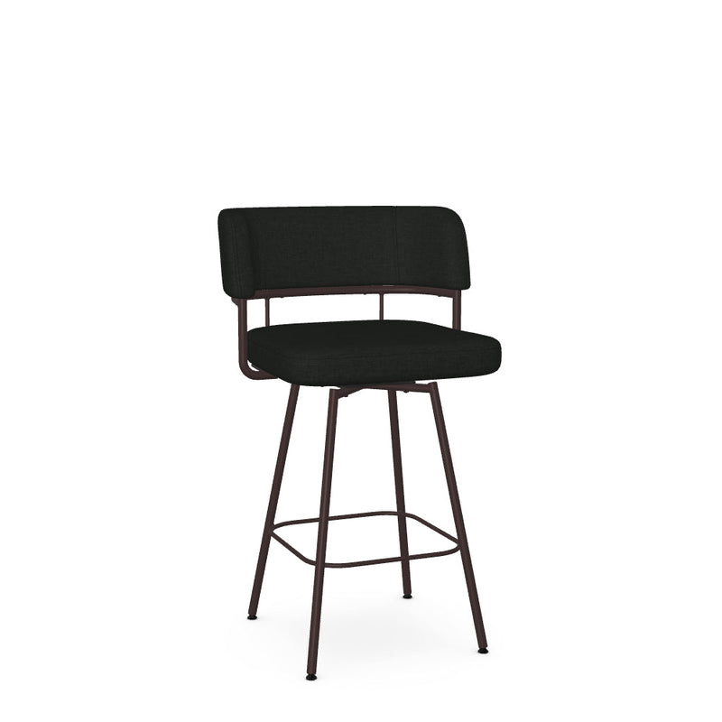 Enya Swivel Counter Stool -Upholstered
