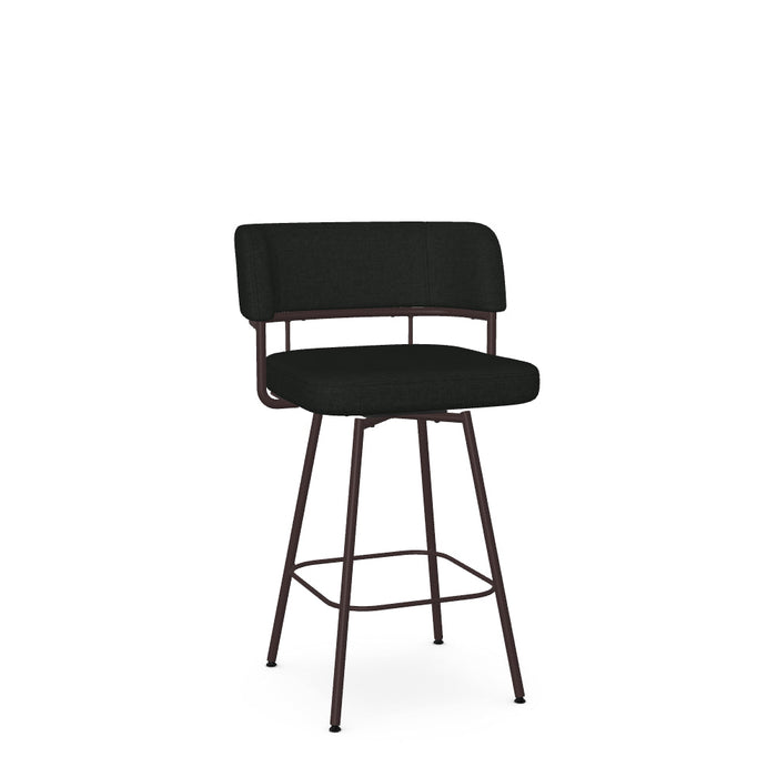 Enya Swivel Counter Stool -Upholstered