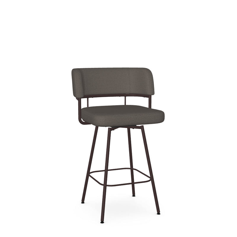 Enya Swivel Counter Stool -Upholstered