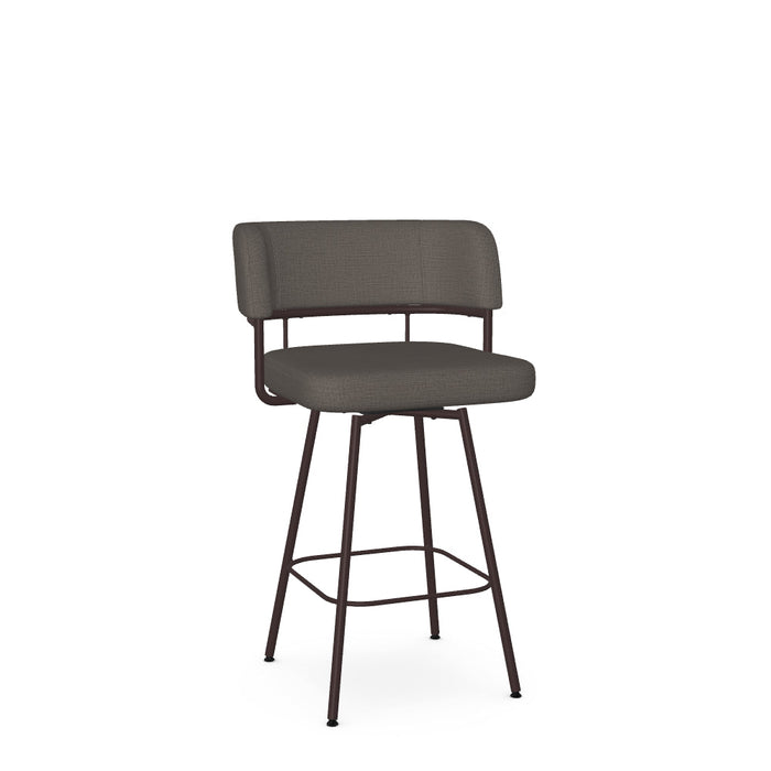 Enya Swivel Counter Stool -Upholstered