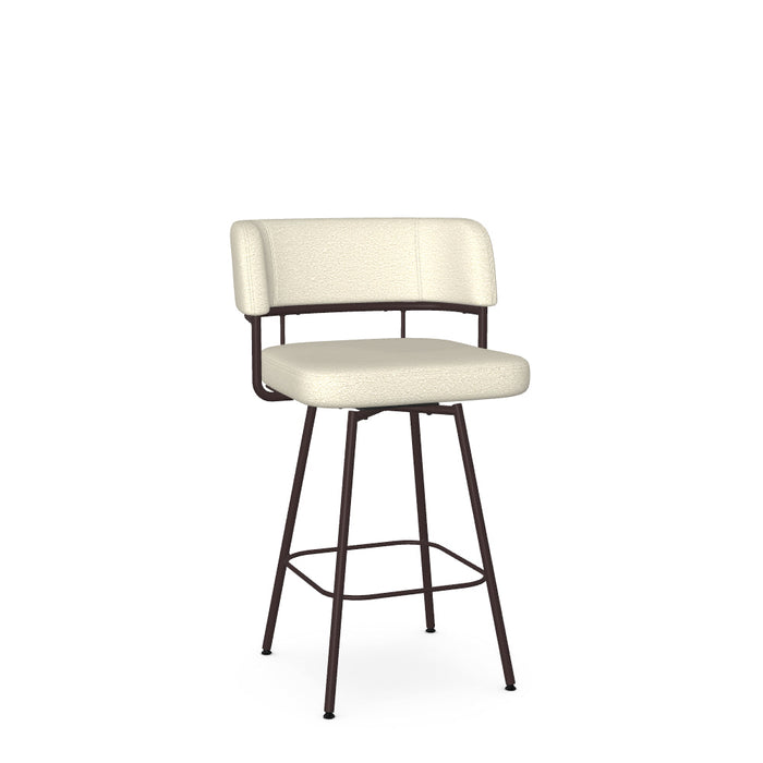 Enya Swivel Counter Stool -Upholstered