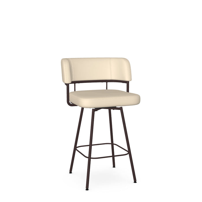 Enya Swivel Counter Stool -Upholstered