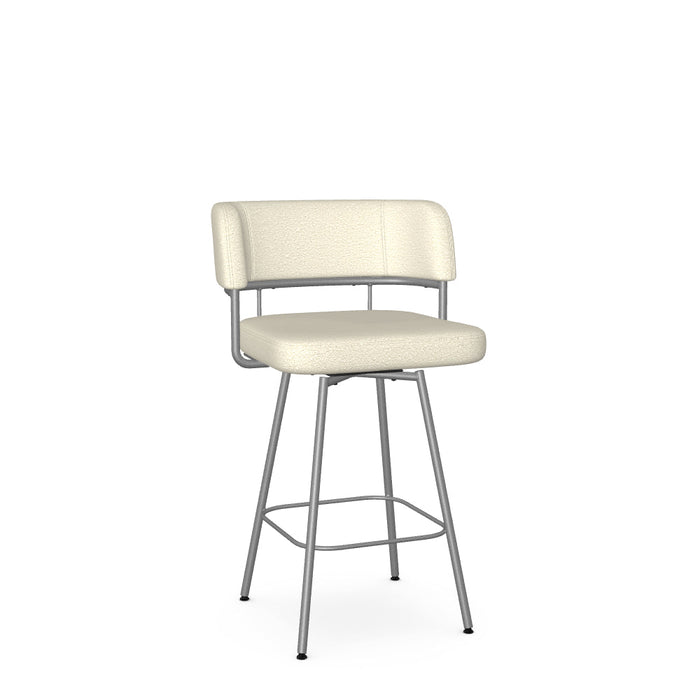 Enya Swivel Counter Stool -Upholstered