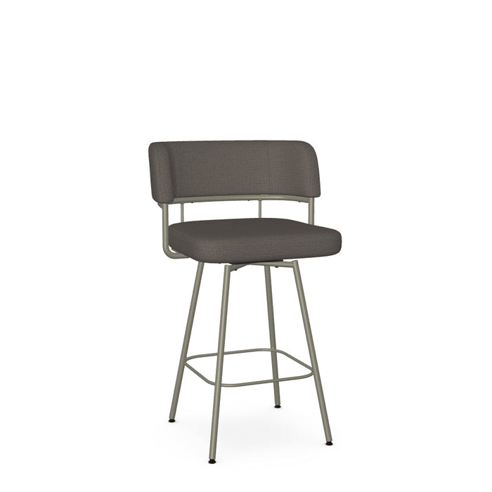 Enya Swivel Counter Stool -Upholstered