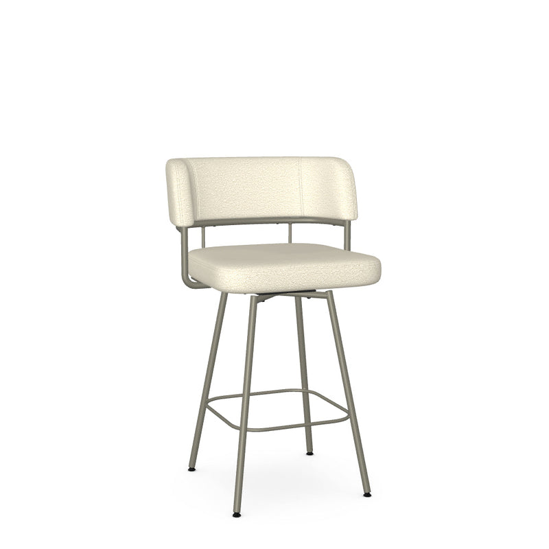 Enya Swivel Counter Stool -Upholstered