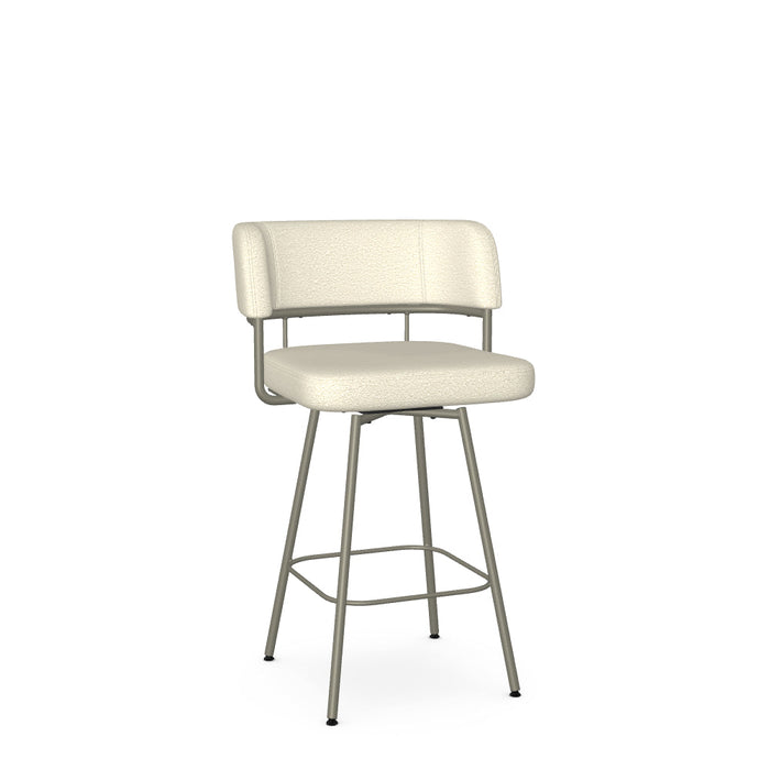 Enya Swivel Counter Stool -Upholstered