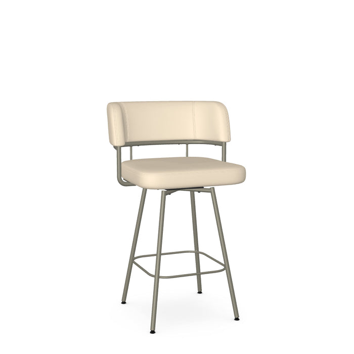 Enya Swivel Counter Stool -Upholstered