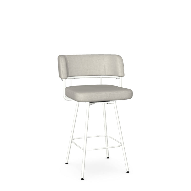 Enya Swivel Counter Stool -Upholstered