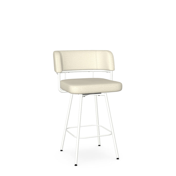 Enya Swivel Counter Stool -Upholstered
