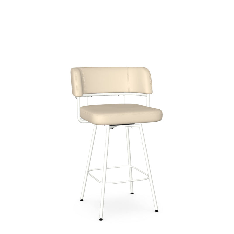 Enya Swivel Counter Stool -Upholstered