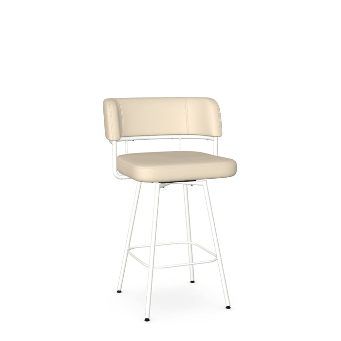 Enya Swivel Counter Stool -Upholstered