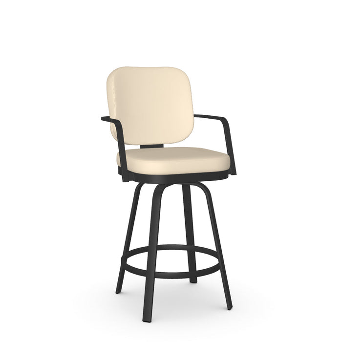 Dorsey Swivel Counter Stool -Upholstered