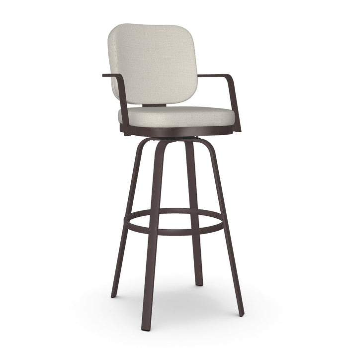 Dorsey Swivel Spectator Stool -Upholstered