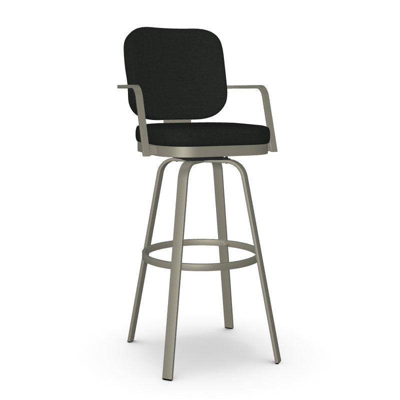 Dorsey Swivel Spectator Stool -Upholstered
