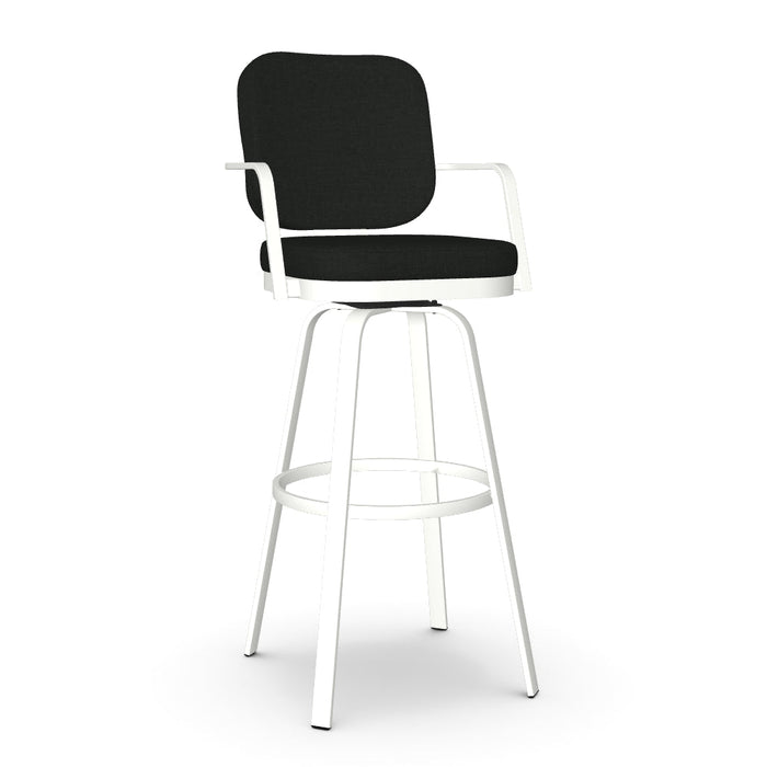 Dorsey Swivel Spectator Stool -Upholstered