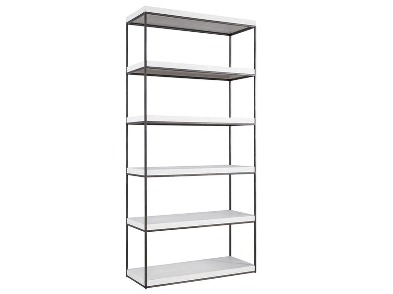 Modern Farmhouse Braxton Etagere Pearl Silver