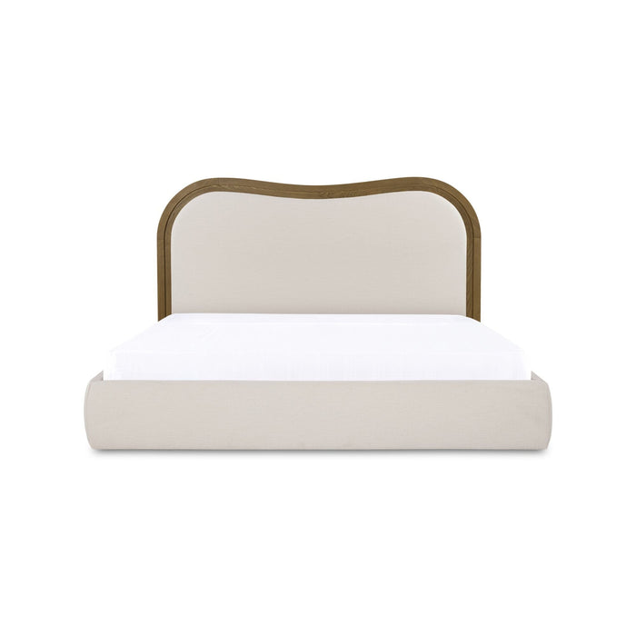Camilla - Queen Bed - Oat / White / Beige