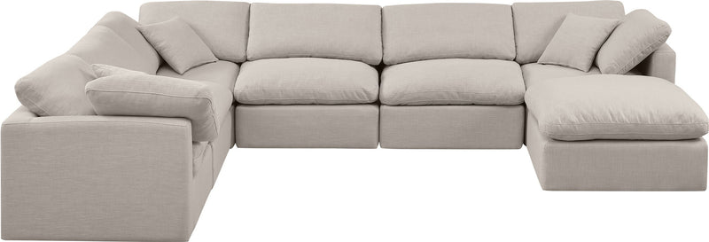 Indulge - Linen 7 Piece Modular Sectional