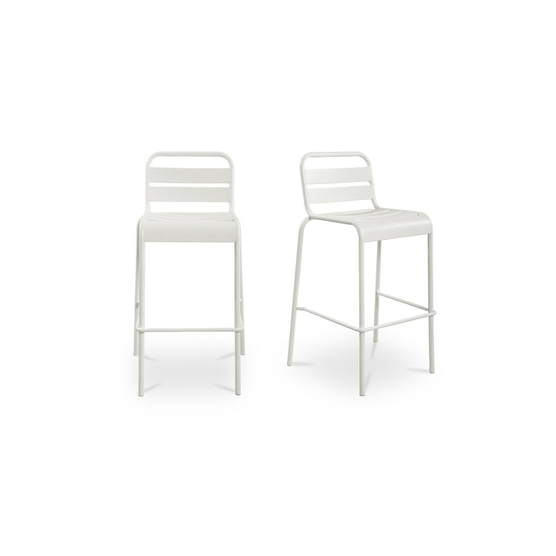Kade - Outdoor Bar Stool (Set of 2) - White