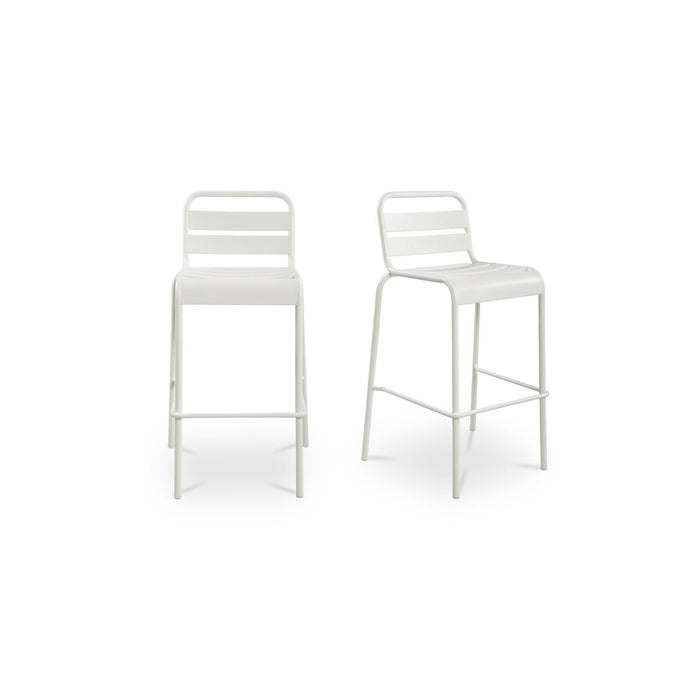 Kade - Outdoor Bar Stool (Set of 2) - White