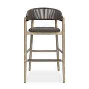 Dermott - Outdoor Bar Stool - Brown / Dark Gray