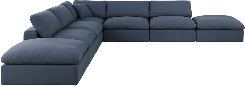 Comfy - 7 Piece Linen Modular Corner Sectional