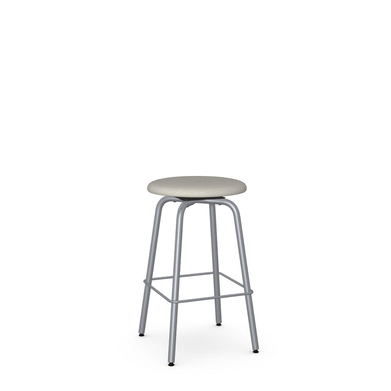 Button Swivel Counter Stool -Upholstered