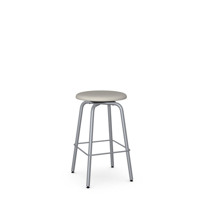 Button Swivel Counter Stool -Upholstered