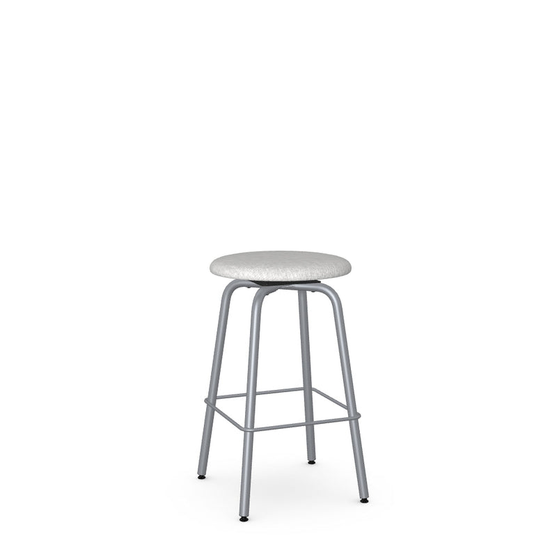 Button Swivel Counter Stool -Upholstered