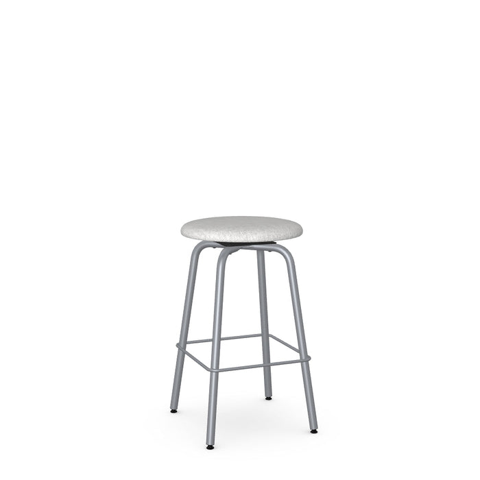 Button Swivel Counter Stool -Upholstered