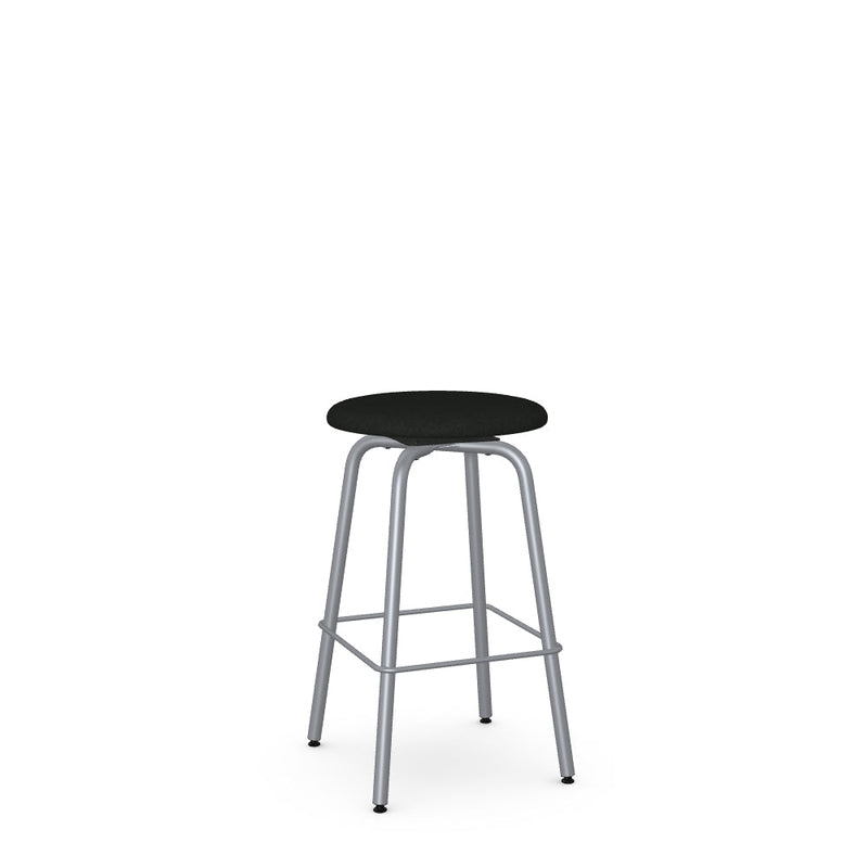 Button Swivel Counter Stool -Upholstered