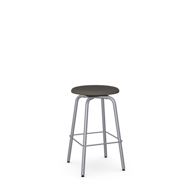 Button Swivel Counter Stool -Upholstered