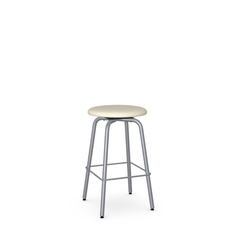 Button Swivel Counter Stool -Upholstered