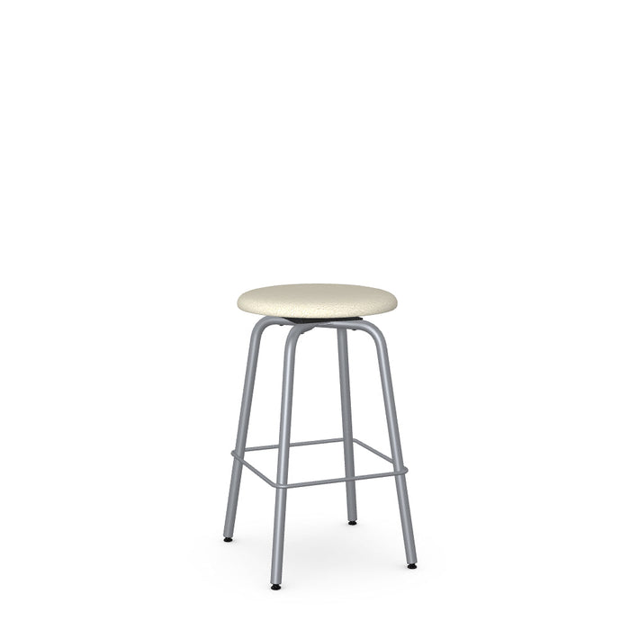 Button Swivel Counter Stool -Upholstered