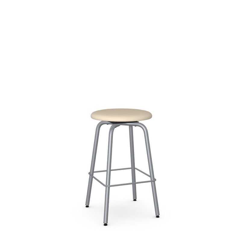 Button Swivel Counter Stool -Upholstered