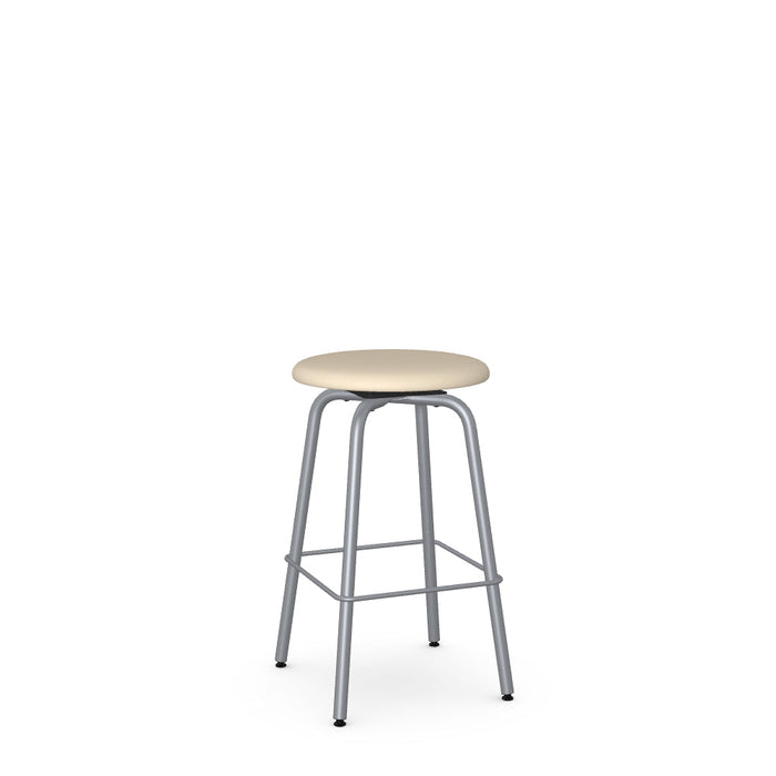 Button Swivel Counter Stool -Upholstered